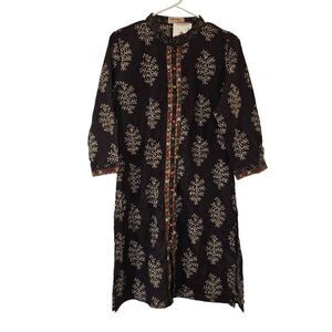 Fabindia Women's Black Cotton Kurta NEW